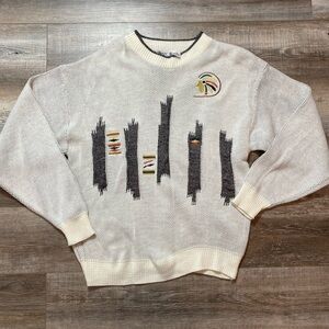 Vintage southwestern native indian chunky sweater